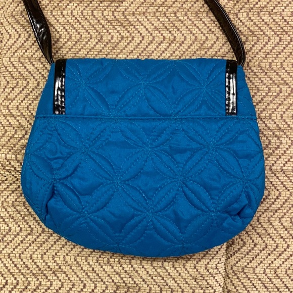 Avon Blue Quilted Fabric Cross-Body Bag - Picture 4 of 7